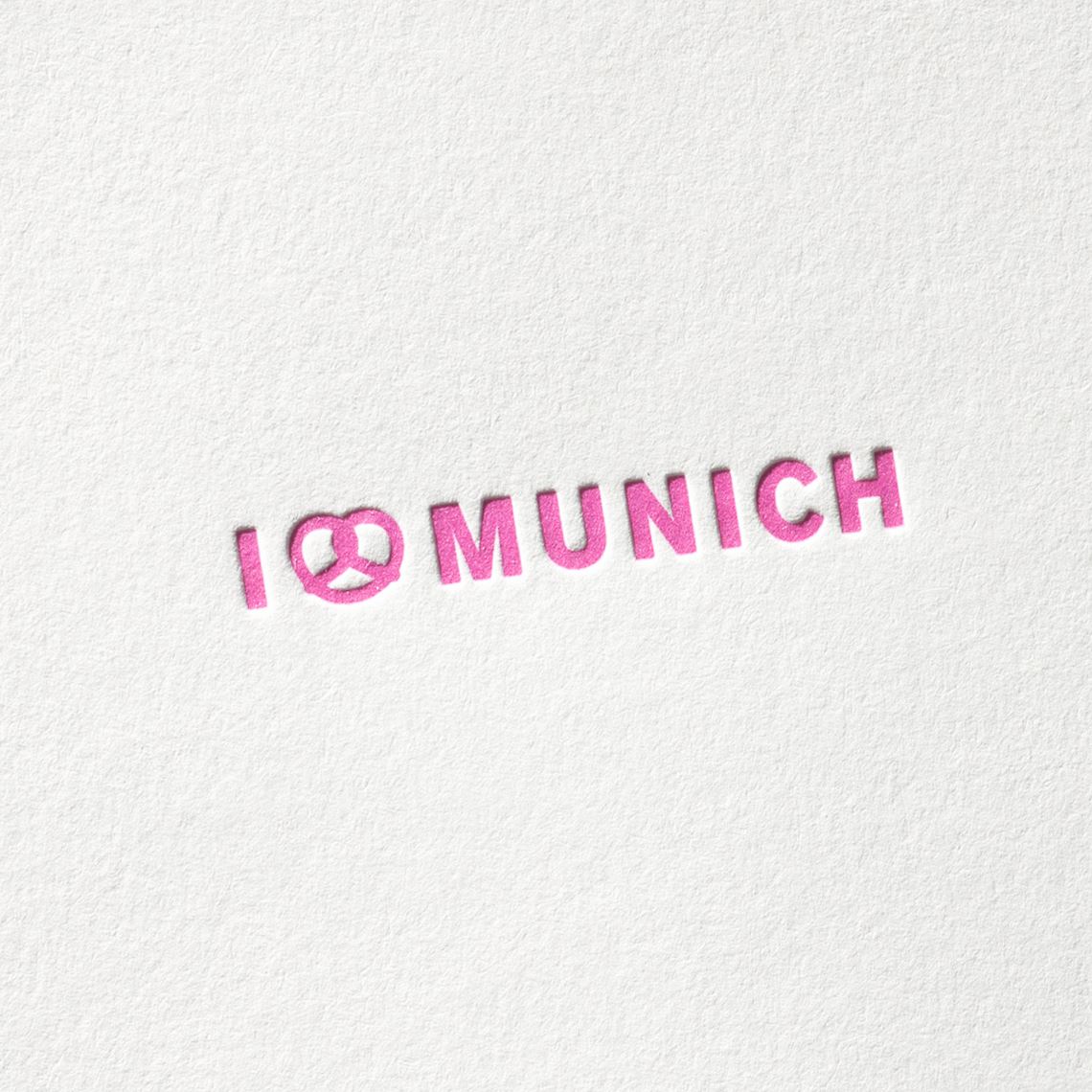 I love Munich Letterpress Karten Paul Dieter Letterpress