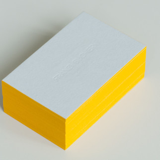 Letterpress Visitenkarten - Farbschnitt