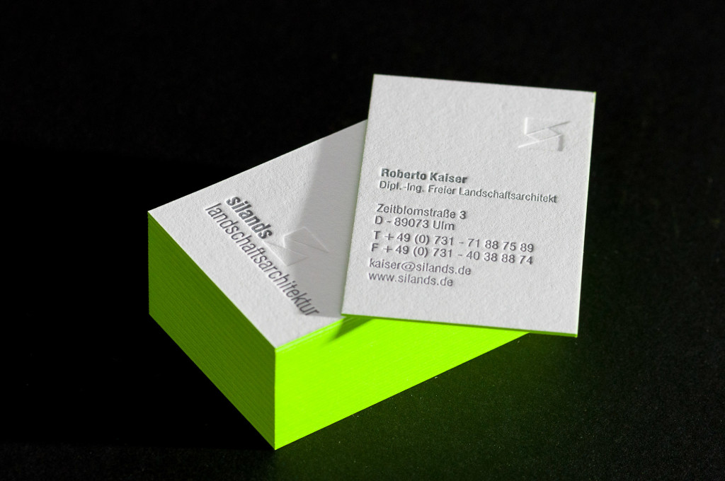 Letterpress Visitenkarten | Paul Dieter Letterpress
