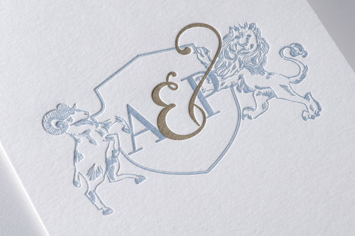 Letterpress Einladung / Hochzeit