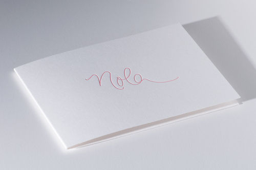 Letterpress Einladung / Geburtskarte