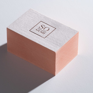 Letterpress Visitenkarten - Farbschnitt