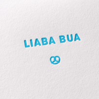 Letterpress Klappkarte / Grußkarte / Karte - Liaba Bua